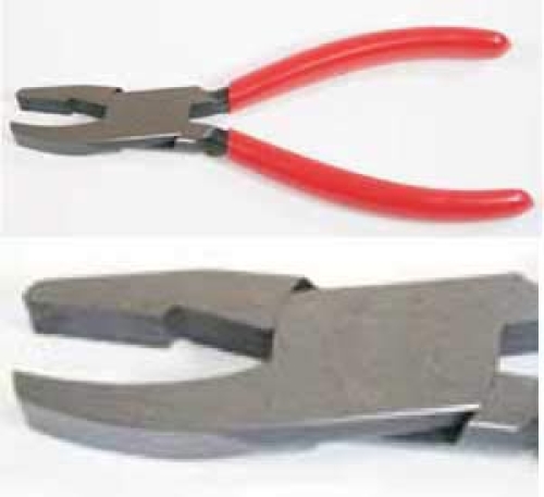 Breaking and grozing pliers,Knipex,broad,jaw width 10 mm,item number 3212000.
