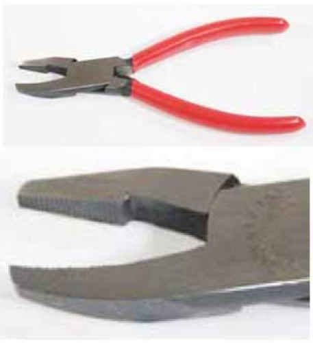 Breaking and grozing pliers,Knipex,small,jaw width 4 mm,oil tempered jaw,item number 3212700.