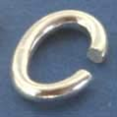 Bending ring,oval,Sterling Silver,ca. 9 x 7 x 1,2 mm,1 piece,item number 3577G.