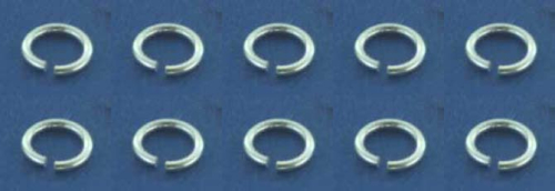 Biegeringe,rund,925er Sterling Silber,Stärke ca. 0,7 mm,Ø ca. 6 mm,10 Stücke,Art.Nr. 3579B-10.