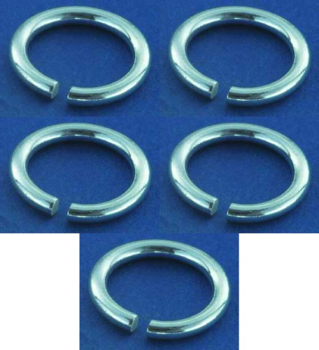 Biegeringe,rund,925er Sterling Silber,Stärke ca. 2 mm,Ø ca. 14 mm,5 Stücke,Artikelnummer 3587J-5.