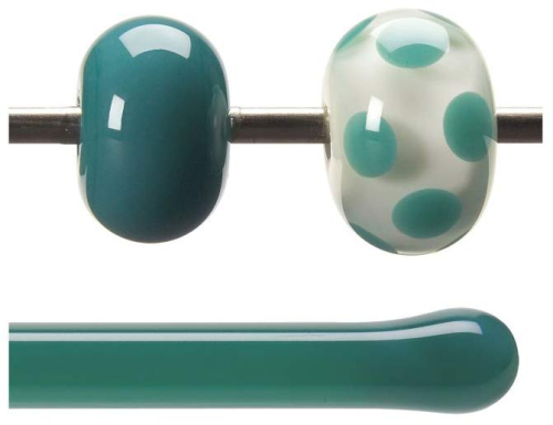 Bullseye Stab,AK 90,wassergrün,opalescent,Code 0144,L. ca. 43 cm