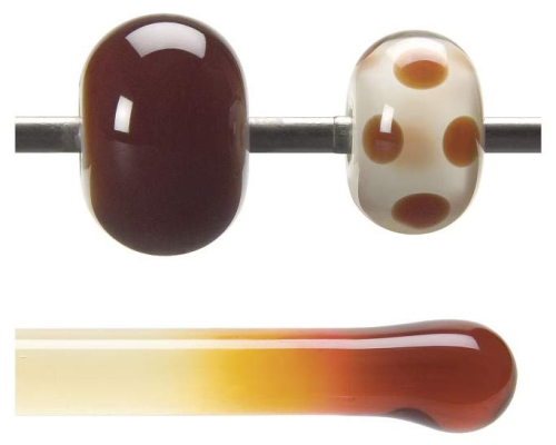 Bullseye rod,COE 90,garnet red,transparent,code 1322,l. ca. 43 cm