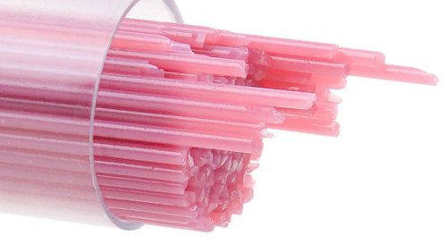 Bullseye stringer,Ø ca. 2 mm,COE 90,opalescent,pink,Code 0301,ca. 180 g