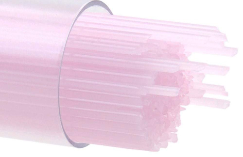 Bullseye stringer,Ø ca. 2 mm,COE 90,opalescent,petal pink,code 0421,ca. 180 g