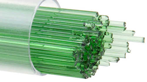 Bullseye stringer,Ø ca. 1 mm,COE 90,transparent,light green,code 1107,ca. 180 g