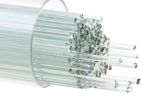 Bullseye stringer,Ø ca. 2 mm,COE 90,transparent,spruce green tint,code 1841,ca. 180 g