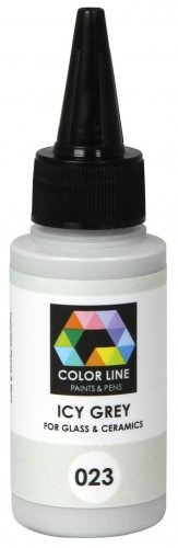 Enamel paint for glass (COE82,COE90,COE96) and ceramic,Color Line 023,ice grey,ca. 62 g,item number 5200023.