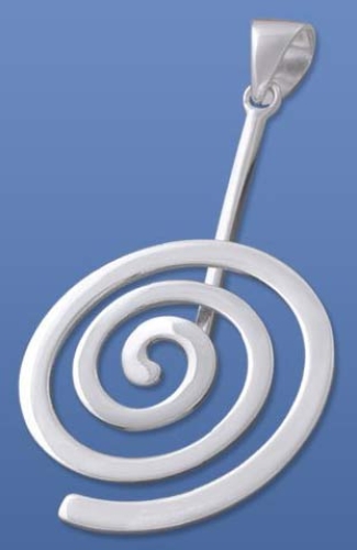 Donut holder,spiral,round,diameter ca. 25 mm,925 Sterling Silver,item number 3421DP.