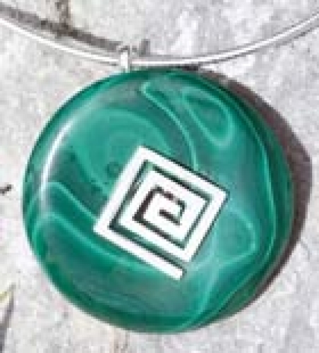 Donut holder,spiral,square,ca. 15 x 15 mm,925 Sterling Silver,item number 3422P (application example).