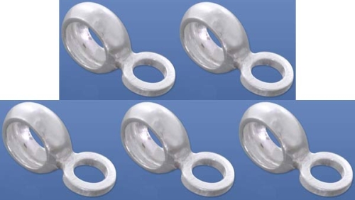 Double rings,diameter ca. 8/5,5 mm and ca. 6/3,4 mm,925 Sterling Silver,5 pieces,item number 3594D-5.