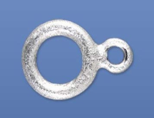 Double ring,flat,diameter ca. 8/5 mm and ca. 3,5/1,5 mm,925 Sterling Silver,brushed,item number 3595A.