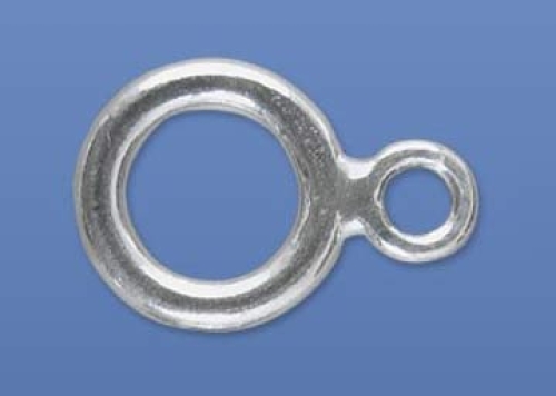 Double ring,flat,diameter ca. 8/5 mm and ca. 3,5/1,5 mm,925 Sterling Silver,item number 3596A.