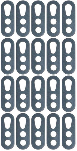 Hooks with 3 holes,synthetic,for small hanging lamps,length ca. 4,3 cm,width ca. 1,6 cm,20 pieces.item number 2029501-20.