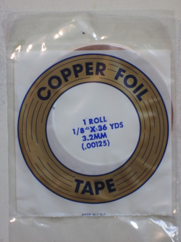 copper foil Edco 1/8" 3,2 mm