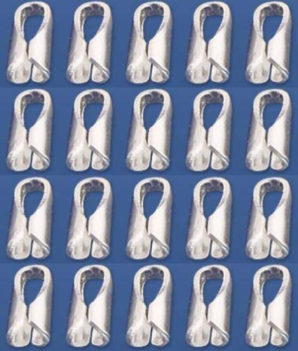 End caps,standard,for diameter 1,2 - 1,5 mm,925 Sterling Silver,20 pieces,item number 3540-20.