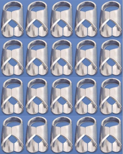 End caps,standard,for diameter 4 mm,925 Sterling Silver,20 pieces,item number 3544-20.
