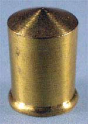 Endknopf " Zylinder ",Innengewinde M10x1,Messing,Höhe ca. 22 mm,Artikelnummer 2114000.