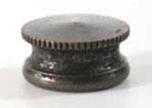 Final " Mini ",female thread M10x1,brass,brown,height ca. 6 mm,item number 2112001.