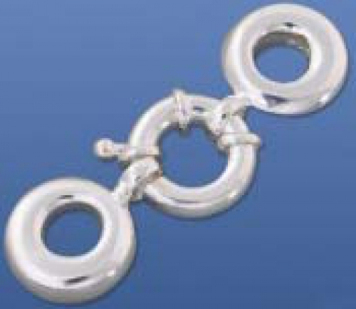Spring washer,diameter ca. 12 mm,for multirow chain,925 Sterling Silver,item number 3526AX.