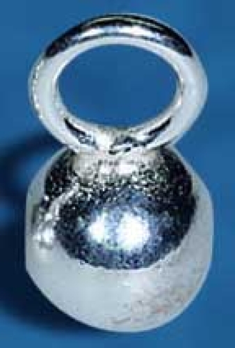 Calotte,inner diameter ca. 4 mm,with closed big loop,925 Sterling Silver,item number 3549X.