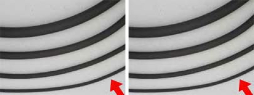 Kautschukbänder,schwarz,Länge ca. 10 m,Durchmesser ca. 1,5 mm,2 Stücke,Artikelnummer 3280A-2.