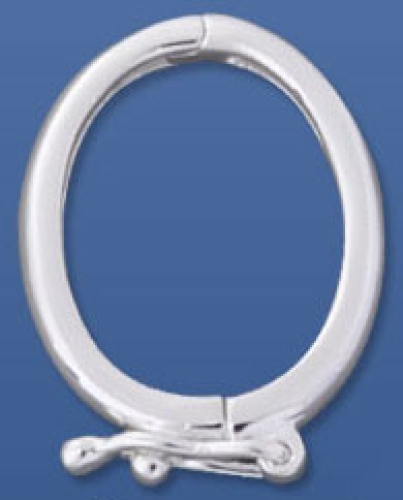 Closure,scarf holder,oval,diameter ca. 22 x 16 mm,925 Sterling Silver,item number 3597S.