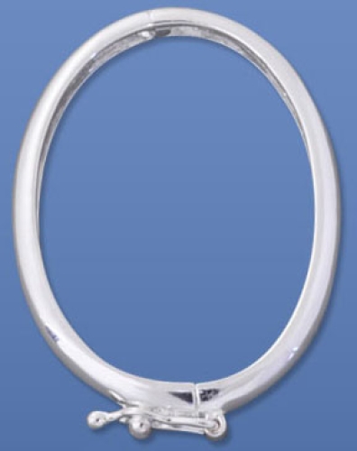 Closure,scarf holder,oval,diameter ca. 32 x 24 mm,925 Sterling Silver,item number 3597X.