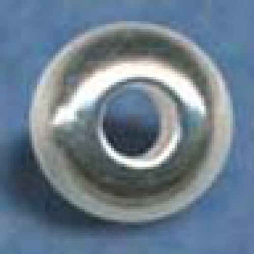 Intermediate part,Sterling Silver,bead,diameter ca. 9 mm,with hole,diameter ca. 3,3 mm