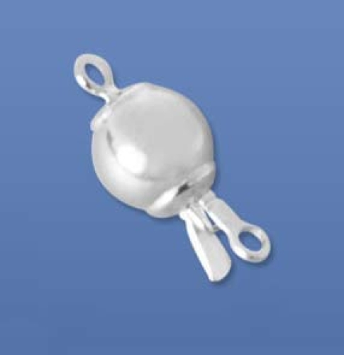 Closure,round bead lock,diameter ca. 6 mm,925 Sterling Silver,item number 3514A.