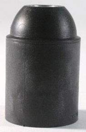 Socket,E27,plastic,black,max. 60 Watt,item number 2019505.