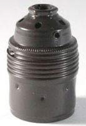 Socket,E27,brass,brown,max. 75 Watt,item number 2019501.