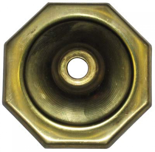 Lamp cap,octagon,brass,edge length ca. 3,2 cm,diameter ca. 8,3 cm,item number 2228400.