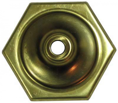 Lamp cap,hexagon,brass,edge length ca. 4,2 cm,diameter ca. 8,4 cm,item number 2228000.