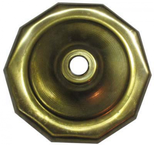 Lamp cap,decagon,brass,edge length ca. 2,5 cm,diameter ca. 8,2 cm,item number 2228800.