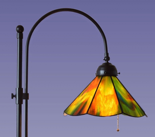 Floor lamp,reading lamp,green,yellow,red,orange,turquoise