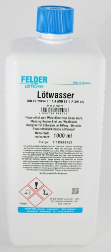 Lötwasser,1 Liter,Artikelnummer 5018003.