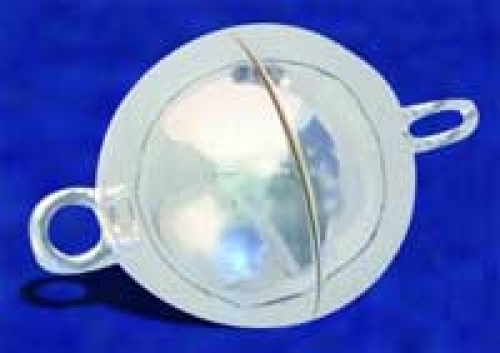 Magnetic lock,ball,diameter ca. 16 mm,925 Sterling Silver,item number 3492C.