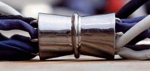 Magnetic lock " Multi-Silk ",ca. 11,5 x 21 mm,925 Sterling Silver,item number 3494A (application example).