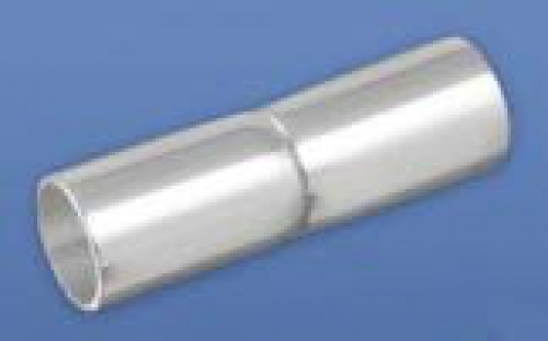 Magnetic lock for glueing,cylinder,diameter ca. 6 mm,length ca. 20 mm,925 Sterling Silver,item number 3494I.