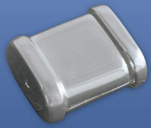 Magnetic lock " Carrée ",ca. 7 x 10 mm,1-row,925 Sterling Silver,item number 3507.