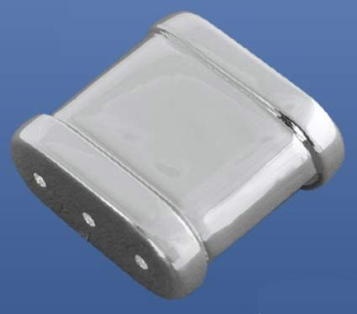 Magnetic lock " Carrée ",ca. 14 x 14 mm,3-row,925 Sterling Silver,item number 3508D.