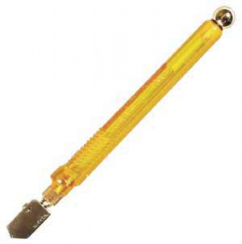 Glass cutter Nikken NC-X01,for 6 - 12 mm glass,wide cutting head,exchangeable,plastic grip,with tank for cutter fluid,item number 3128300.