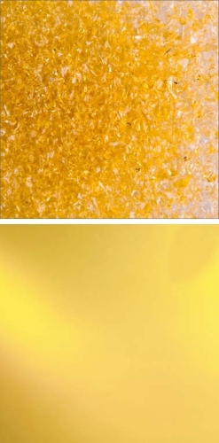 Oceanside Glass,frit,medium,System 96,COE 96,transparent,pale amber,code 1102,ca. 100 g,item number 9670212.