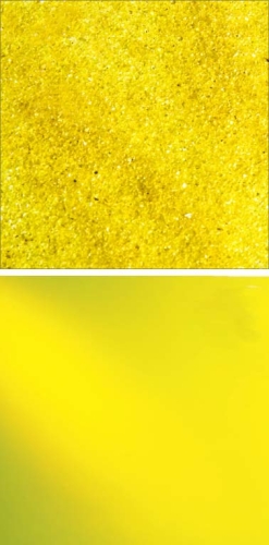 Oceanside Glass,frit,fine,System 96,COE 96,transparent,yellow,code 161,ca. 100 g,item number 9671311.