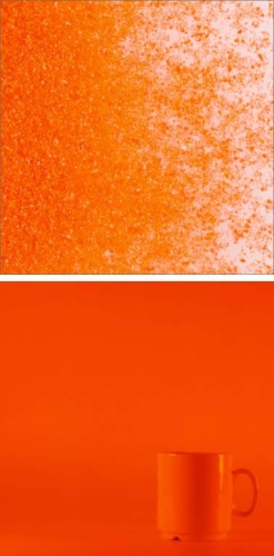 Oceanside Glass,frit,fine,System 96,COE 96,transparent,light orange,code 171,ca. 100 g,item number 9671411.