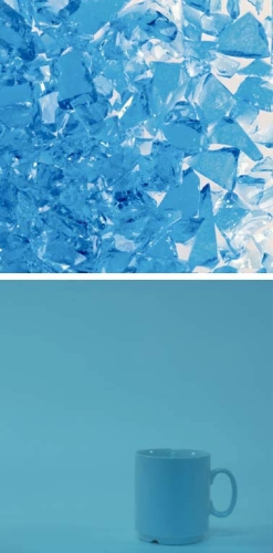 Oceanside Glass,frit,coarse,System 96,COE 96,transparent,sky blue,code 5331,ca. 100 g,item number 9671913.