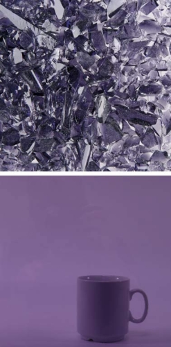 Oceanside Glass,frit,coarse,System 96,COE 96,transparent,grape,code 5432,ca. 100 g,item number 9672113.