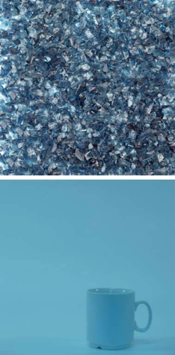 Oceanside Glass,frit,coarse,System 96,COE 96,transparent,oceanside blue,grey blue,light steel,code 5382,ca. 100 g,item number 9672118.