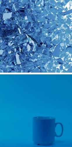 Oceanside Glass,frit,coarse,System 96,COE 96,transparent,deep aqua,code 5333,ca. 100 g,item number 9672713.